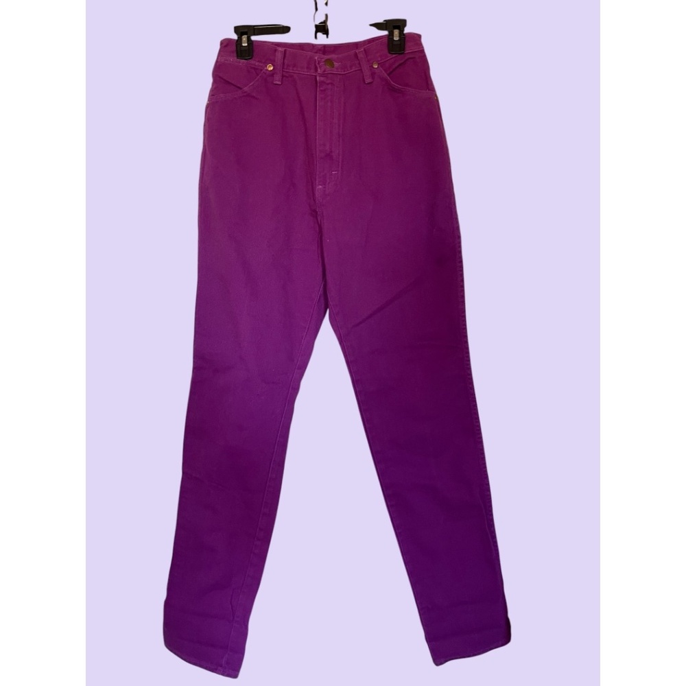 Vintage 80s/90s Wrangler Purple Jeans, Size 14/36L | Excellent Condition!